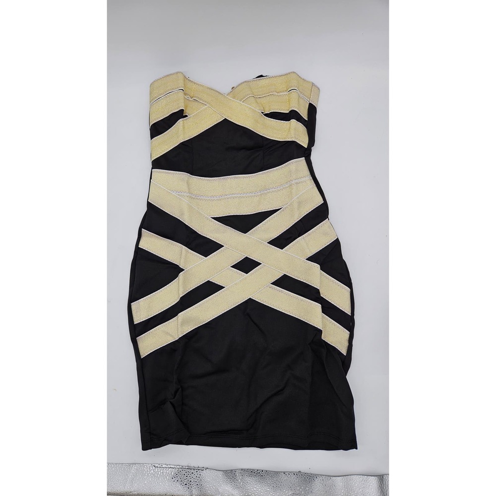 New Ladies MISSkrisp Black Dress Size Large